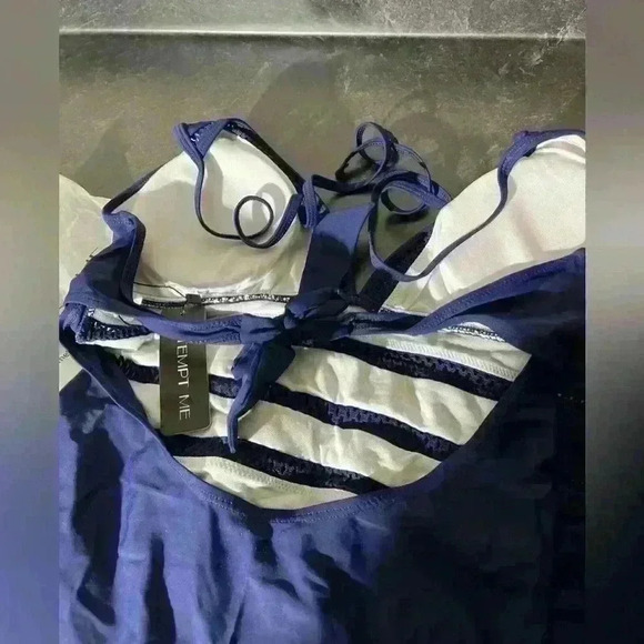 Tempt Me Women Sexy One Piece Swimsuit Halter Plunge V Neck Monokini Large- NWT - Picture 10 of 10